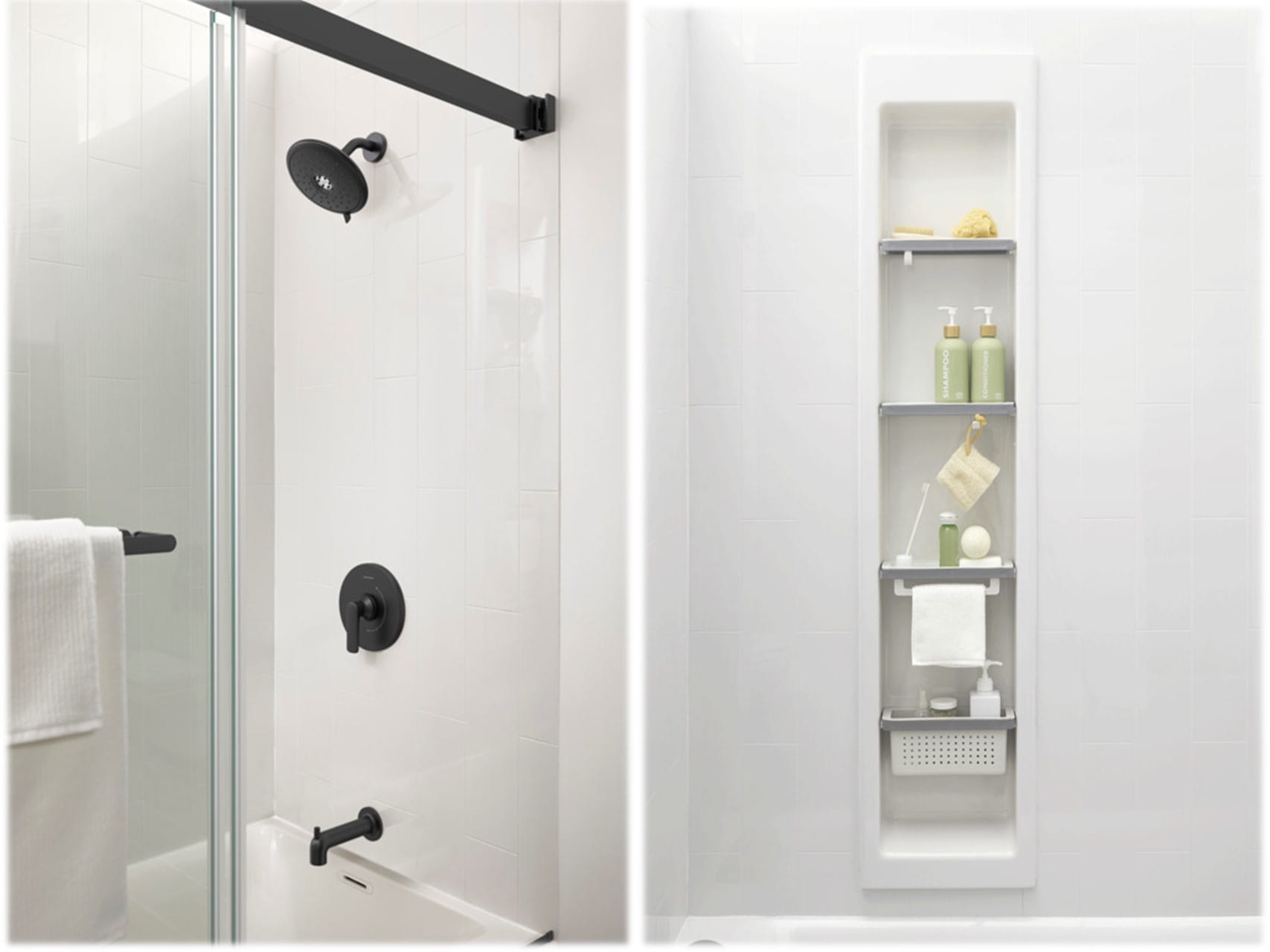 Shower and Shelf